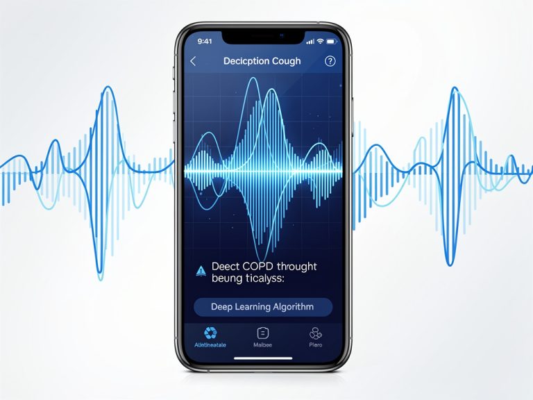 Aplicativo de smartphone Cough Search usando deep learning para detectar DPOC através do som da tosse