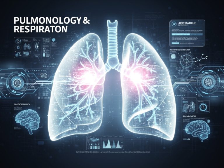 Exame de pulmão com inteligência artificial para diagnóstico de asma e DPOC mostrando análise digital de imagem pulmonar